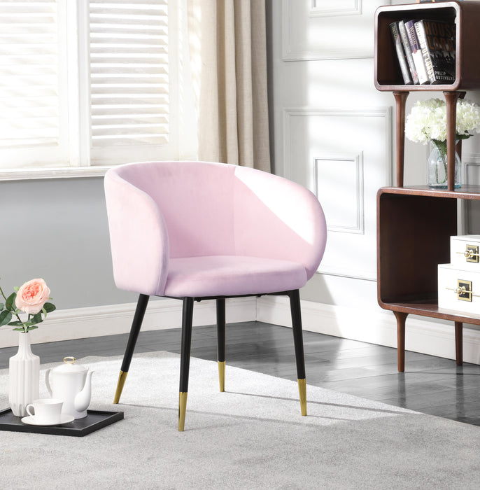 Louise Pink Velvet Dining Chair