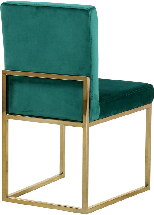 Giselle Green Velvet Dining Chair