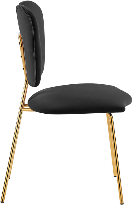 Angel Black Velvet Dining Chair