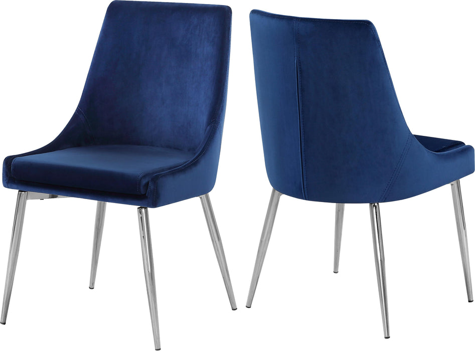 Karina Navy Velvet Dining Chair