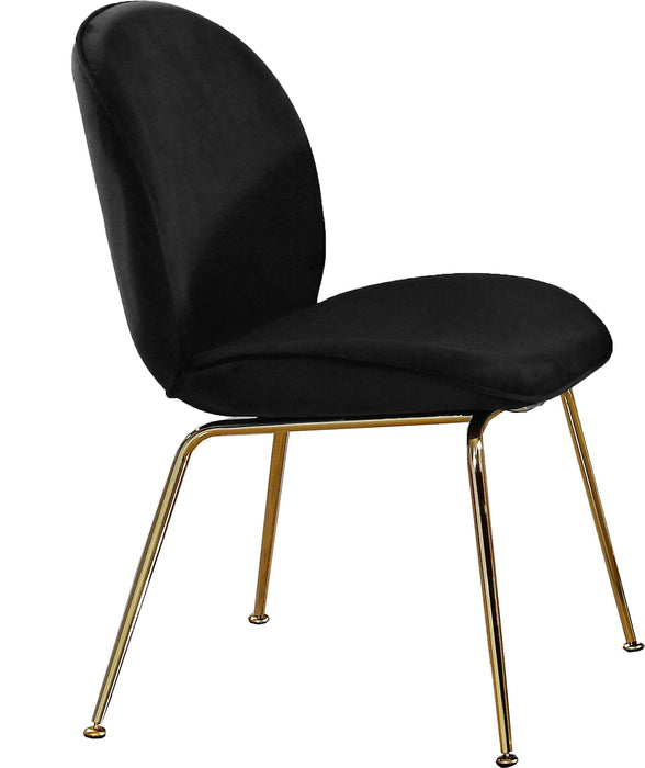 Paris Black Velvet Dining Chair