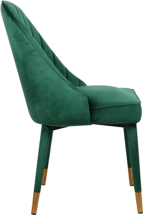 Belle Green Velvet Dining Chair