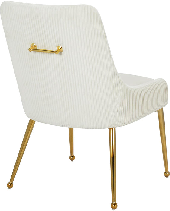 Ace Cream Velvet Dining Chair