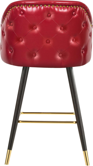 Barbosa Red Faux Leather Counter/Bar Stool