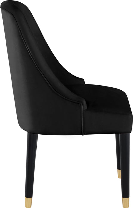 Omni Black Velvet Dining Chair