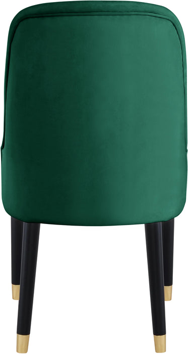 Omni Green Velvet Dining Chair