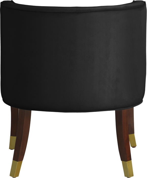 Perry Black Velvet Dining Chair