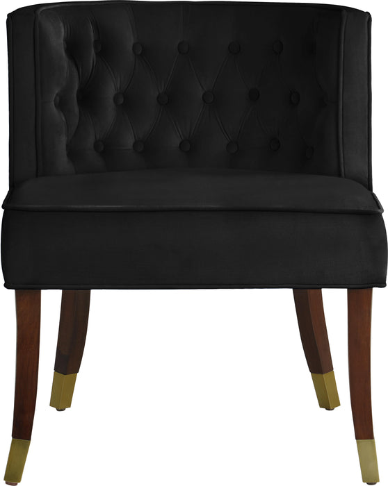 Perry Black Velvet Dining Chair