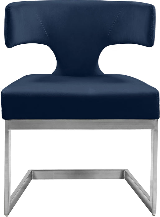 Alexandra Navy Velvet Dining Chair