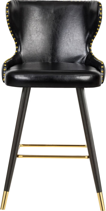 Hendrix Black Faux Leather Counter/Bar Stool