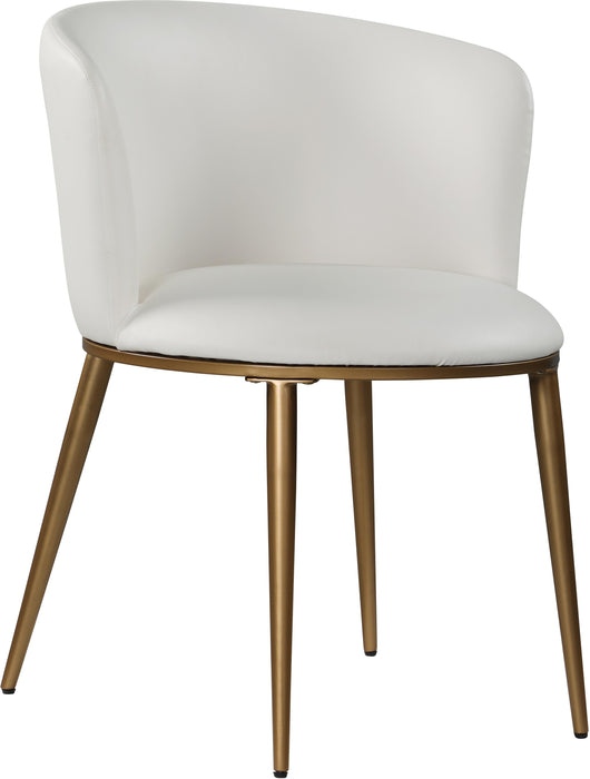 Skylar White Faux Leather Dining Chair