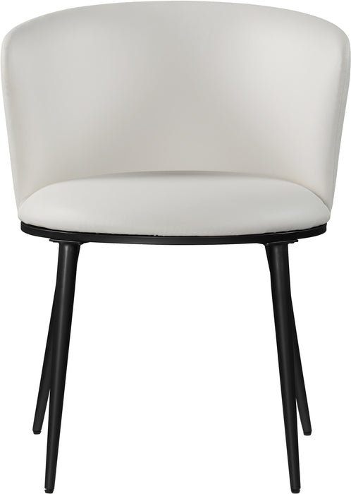 Skylar White Faux Leather Dining Chair