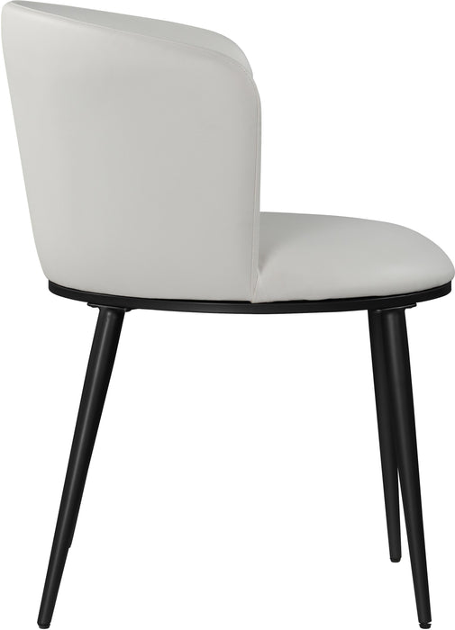 Skylar White Faux Leather Dining Chair