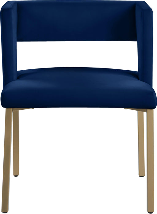 Caleb Navy Velvet Dining Chair