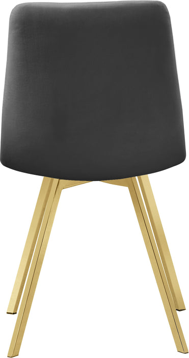 Annie Grey Velvet Dining Chair