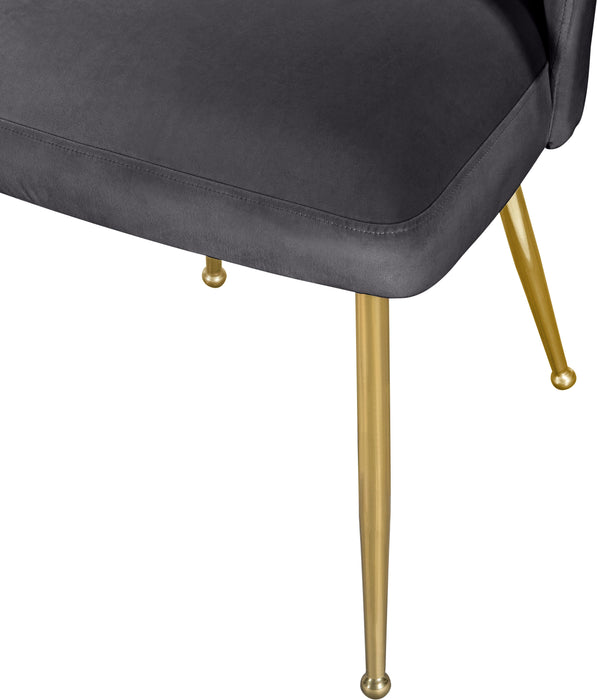 Logan Grey Velvet Dining Chair