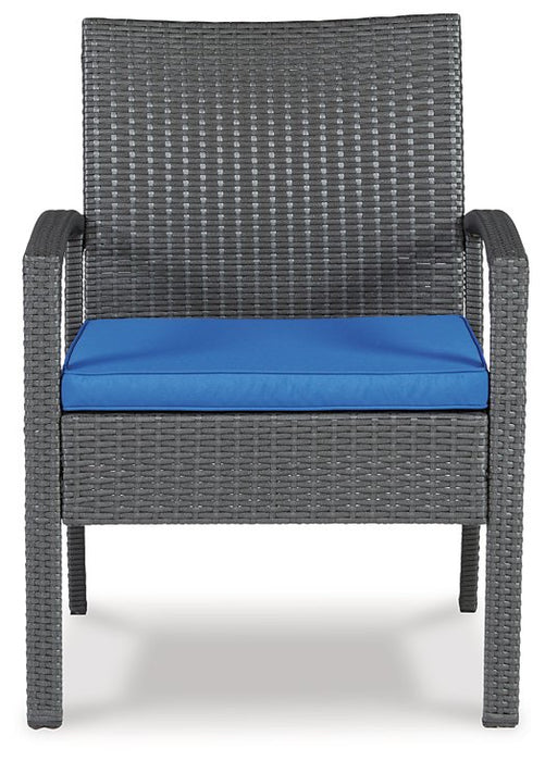 Alina Outdoor Love/Chairs/Table Set (Set of 4)