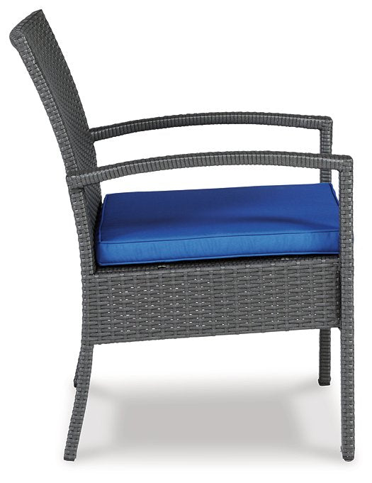 Alina Outdoor Love/Chairs/Table Set (Set of 4)