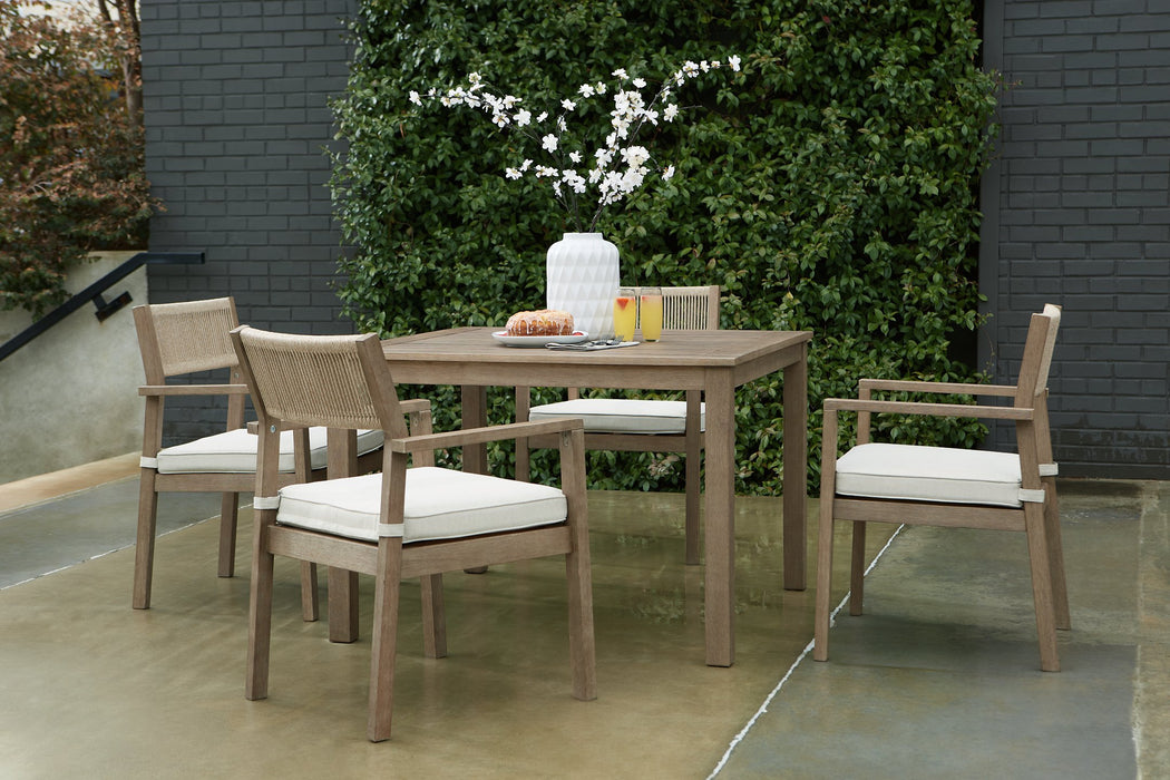 Aria Plains 5-Piece Outdoor Dining Package