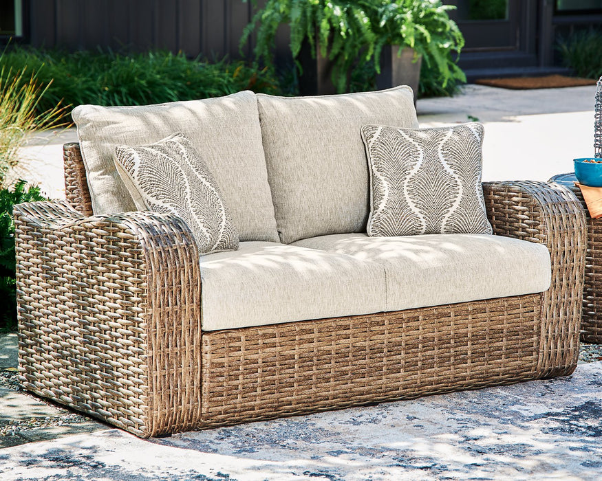 Sandy Bloom 4-Piece Outdoor Upholstery Package