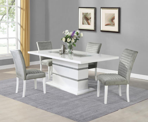 White High Gloss Dining Table image