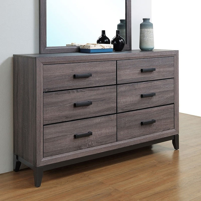 Kate Panel Bedroom Set (Grey)