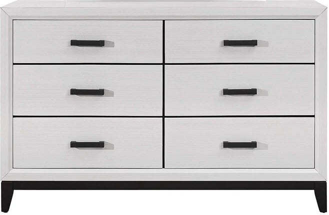 Kate Panel Bedroom Set (White)