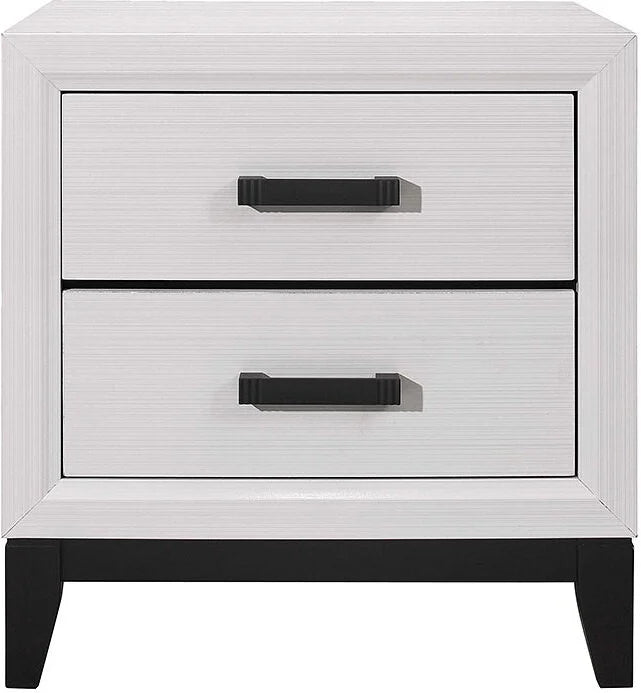 Kate Panel Bedroom Set (White)