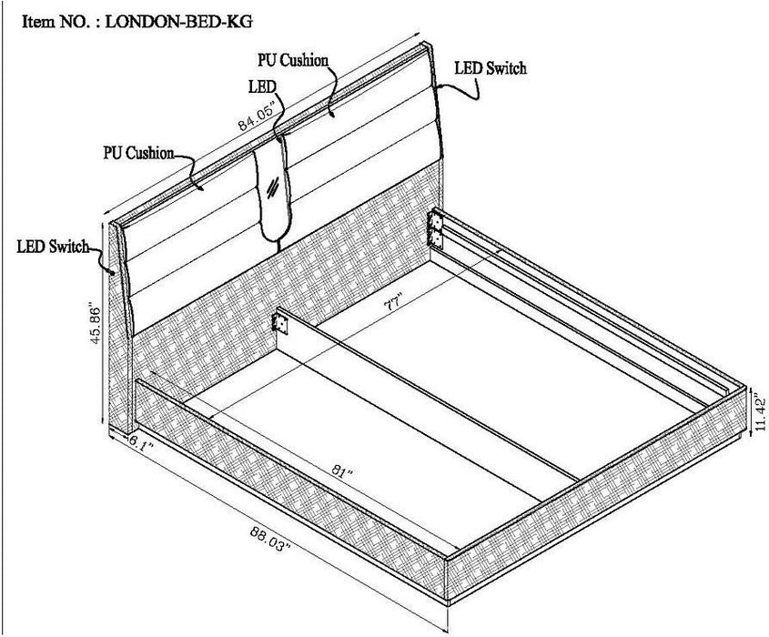 London Platform Bed