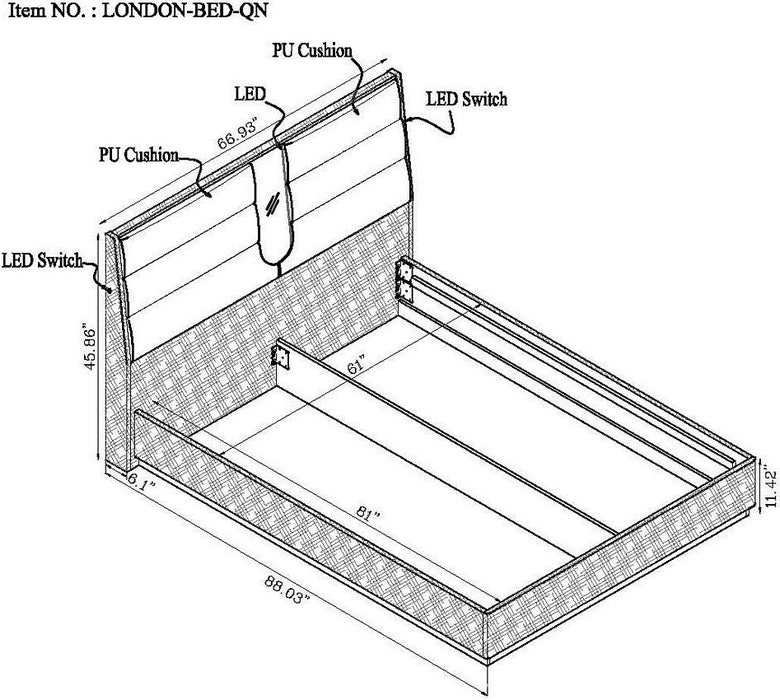 London Platform Bed