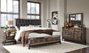 Mirror Chocolate Full 5-Piece Bedroom Set image