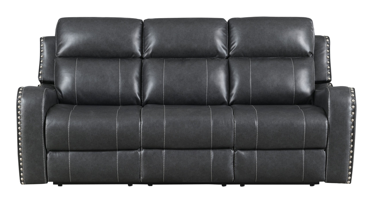 RECLINING SOFA DARK GREY image